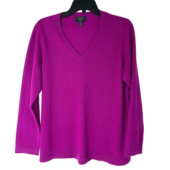 Charter Club Luxury Cashmere Ribbed V-Neck Sweater - 2X - Picture 1 of 7